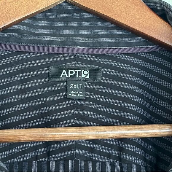 Apt 9 Men’s Striped Button Down Shirt Size 2XLT - Picture 4 of 8